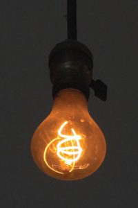 The Centennial Light in Livermore, California. This light bulb has been burning for 117 consecutive years.
