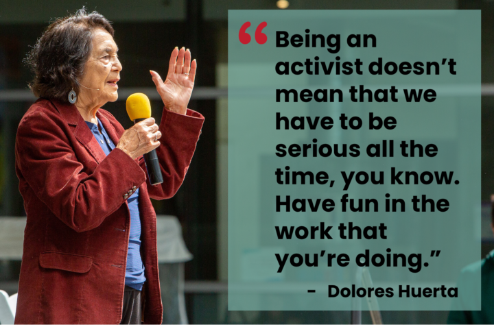 Dolores Huerta at CI: Honoring heroes of the past and present 