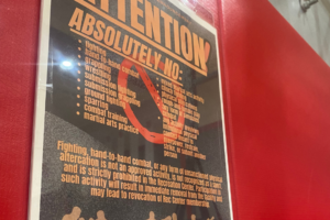 CI Recreation Center martial arts ban